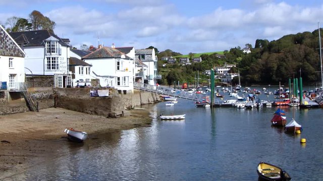 picturesque coastal harbour village of southern england