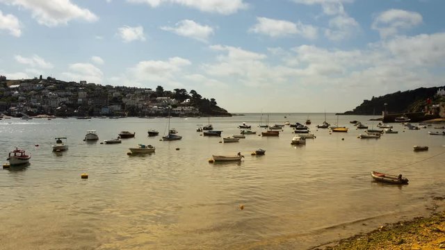 picturesque coastal harbour village of southern england