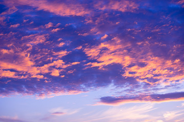 Naklejka na ściany i meble Sunset Sky Background