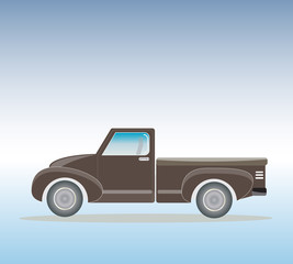 Side view of Old Pick up  Truck