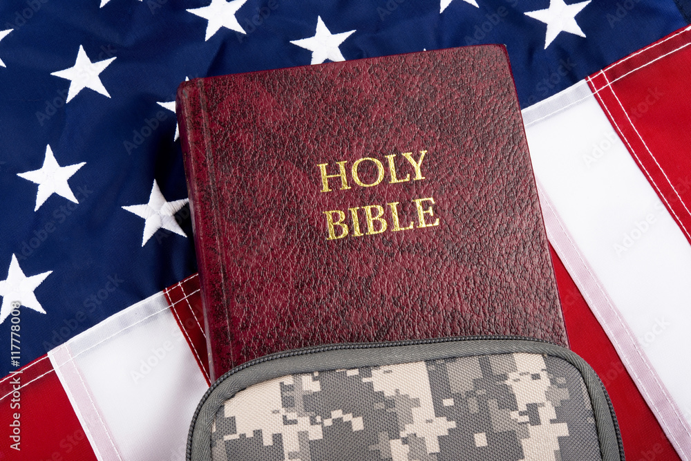 Canvas Prints a soilder bible.