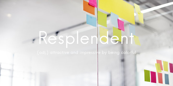 Resplendent Dizzling Brighlty Colorful Multicolored Concept