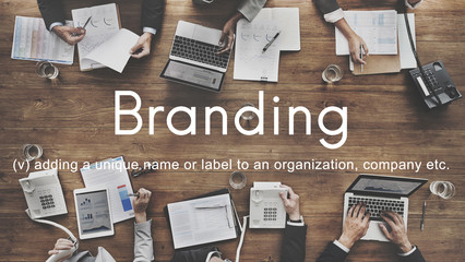 Branding Brand Copyright Label Logo Product Concept - obrazy, fototapety, plakaty