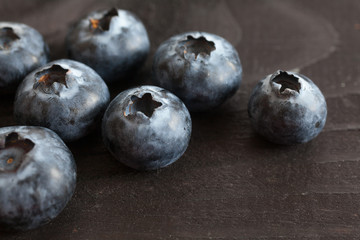 Freshly picked blueberries
