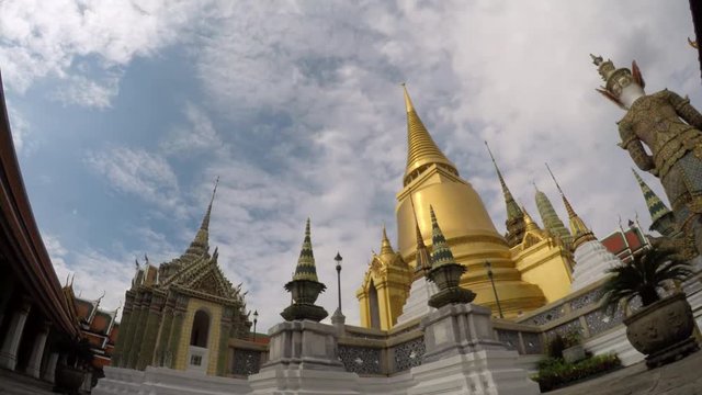 time lapse grand palace bangkok thailand
