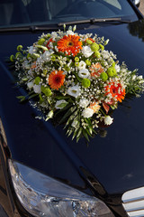 Wedding car decoration
