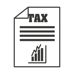tax paper document icon