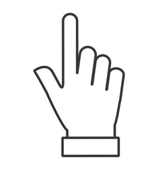 Obraz premium hand human user icon