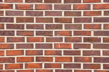 Texture of Brick Wall with Traditional Korean Art