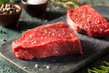 Raw Organic Grass Fed Sirloin Steak