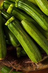 Raw Green Organic Baby Zucchini