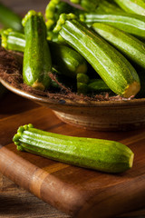 Raw Green Organic Baby Zucchini