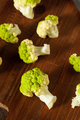 Raw Organic Green Broccoli Cauliflower