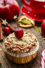 Christmas muffins with seeds