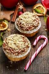 Christmas muffins with seeds