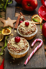 Christmas muffins with seeds