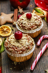 Christmas muffins with seeds