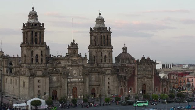 the main cathedral in mexico city zocalo