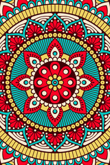 Vector indian Mandala background
