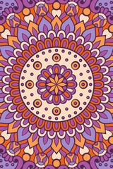 Vector indian Mandala background