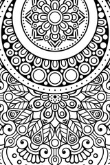 Vector indian Mandala background