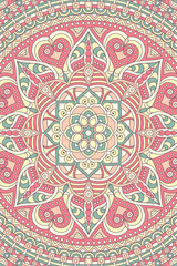 Vector indian Mandala background