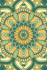 Vector indian Mandala background