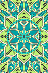 Vector indian Mandala background