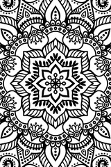 Vector indian Mandala background