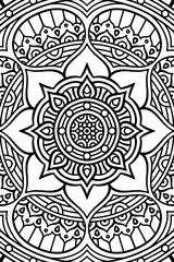 Vector indian Mandala background