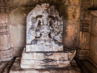 Fototapeta na wymiar A statue of the Hindu goddess, Lakshmi