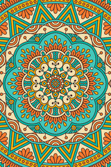 Vector indian Mandala background