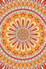 Vector indian Mandala background