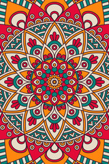 Vector indian Mandala background