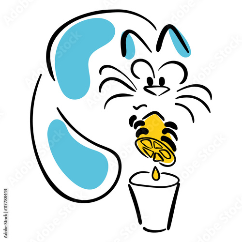 "Cat makes lemonade" Stockfotos und lizenzfreie Vektoren auf Fotolia