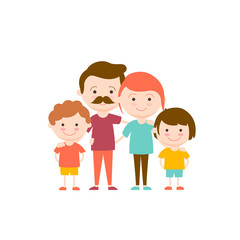 Happy family together