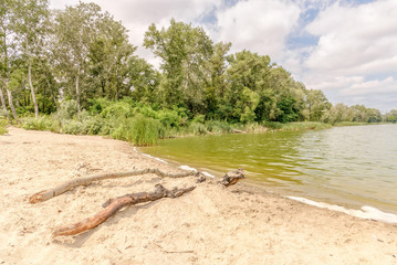 Sand Beach Close to the Lake