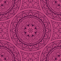 Ethnic floral seamless pattern