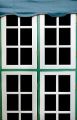 Background of white window