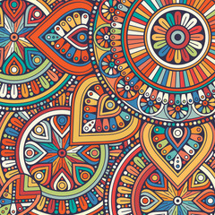 Ethnic floral pattern