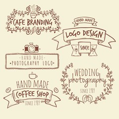Handmade retro logos
