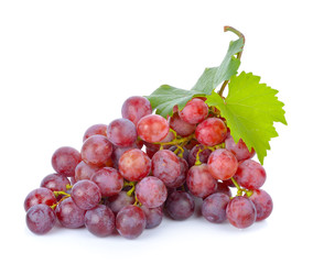 grapes on white background