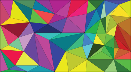 Colorful triangles texture