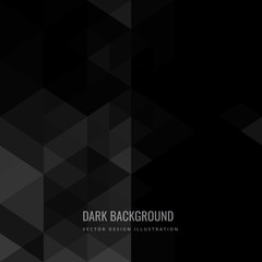 Dark background in geometric style