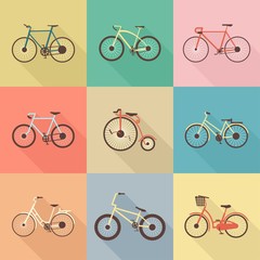 Colection of retro bikes