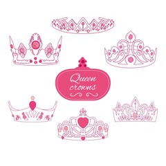 Pink queen crowns