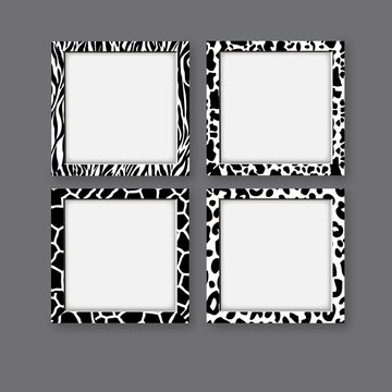 Animal print frames
