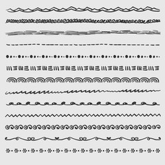 Obraz premium Hand drawn decorative lines