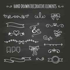 Hand drawn decorative elements