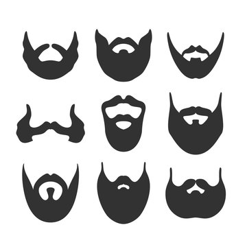 beard silhouette collection